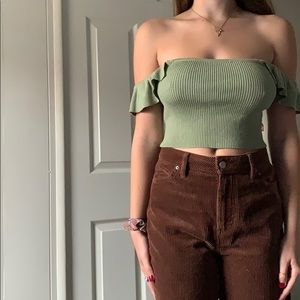 Light green Lulus Crop Top